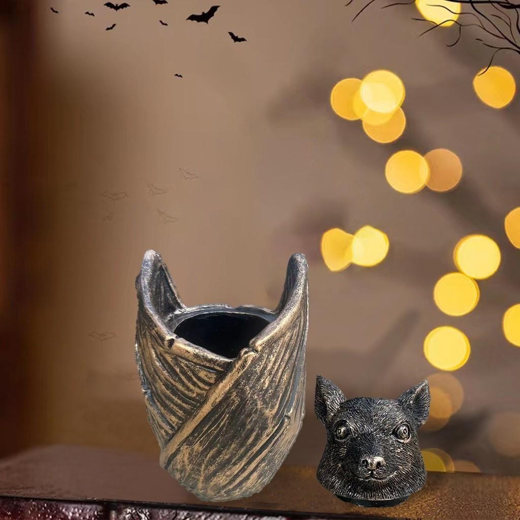 Gothic Resin Bat Jewelry Box Halloween Gift Jewelry Storage Organizer