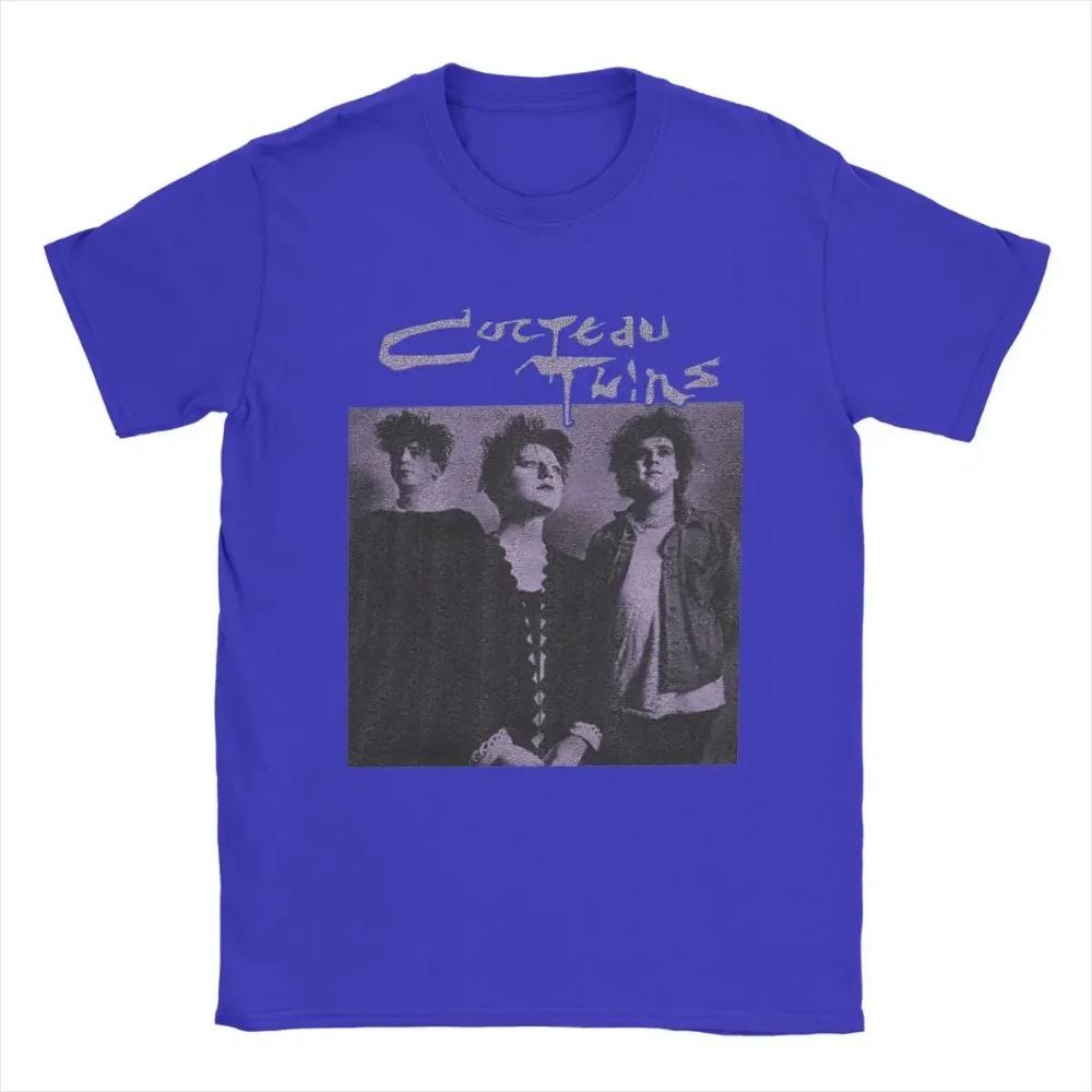 2025Fantastische Cocteau Twins T-Shirts für Herren Rundhals Reine Baumwolle T-Shirts Kurzarm-Tees Bedruckte Kleidung