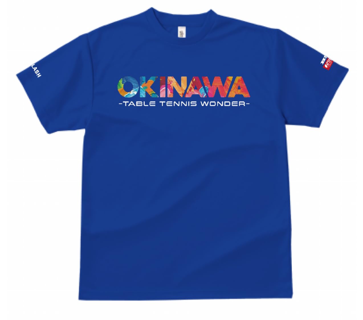 TSLASH Ishikawa Sports Original Table Tennis Uniform Okinawa JTTA Mark Certified Official Match Wear Royal Blue M Men and Women
