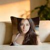 Popular Actress Oona Chaplin Square DoubleSided printed Pillow Case Bedroom Bedside Pillow Sofa Cushion Cover