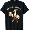 Off To Get Schnitzeled Funny Goose Oktoberfest German Beer T-Shirt