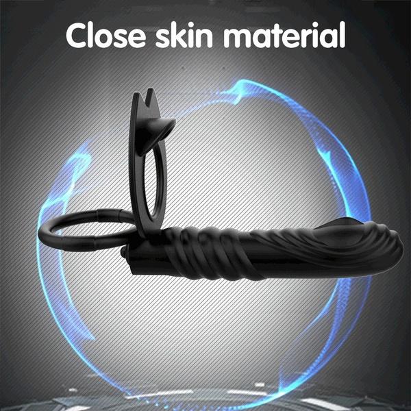 10 Frequency Double Penetration Anal Plug Dildo Butt Plug Vibrator for Men Strap On Penis Vagina Plug Adult Sex Toys for Couples