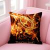 Movie L-Lord Of R-Rings Cushion Cover Natural Linen Pillow Case Double-Sided Print Decorative Sofa Pillowcase Home Decor Gift