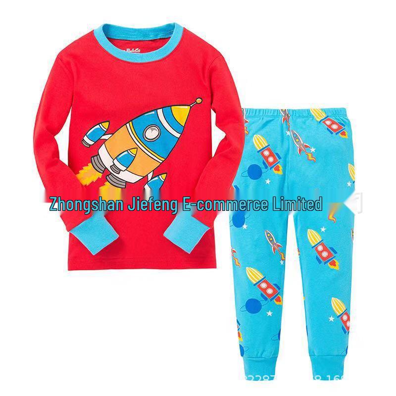2025 Dinosaur Pattern Kids Homewear Set - Children's Clothing