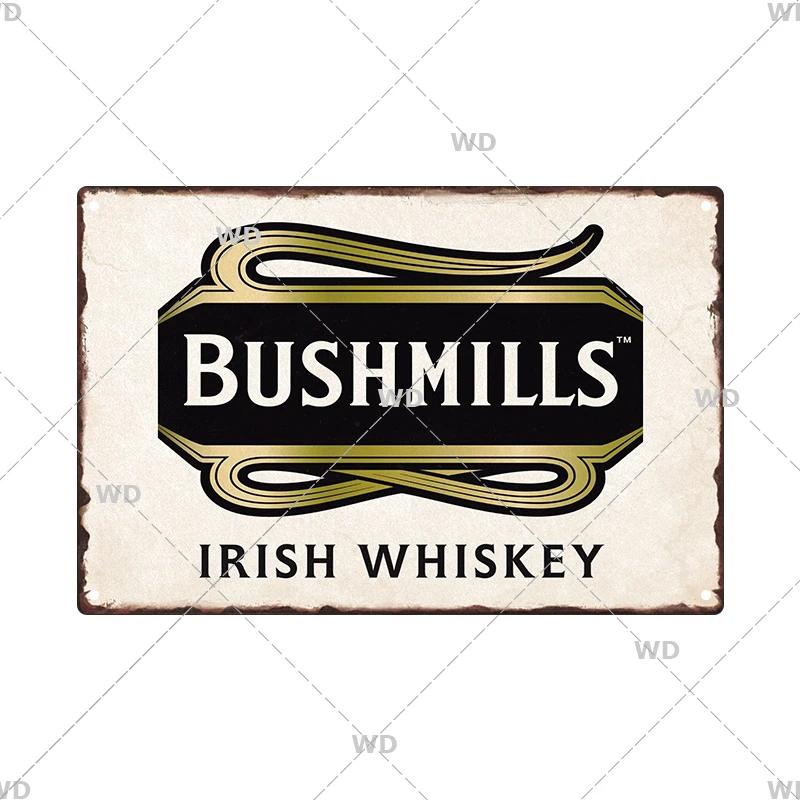 Whisky Marke Metallschild Blechschild Dekorative Plakette Metall Vintage Metall Posterplatte Irland Bar Kneipe Club Männerhöhle Wanddekor