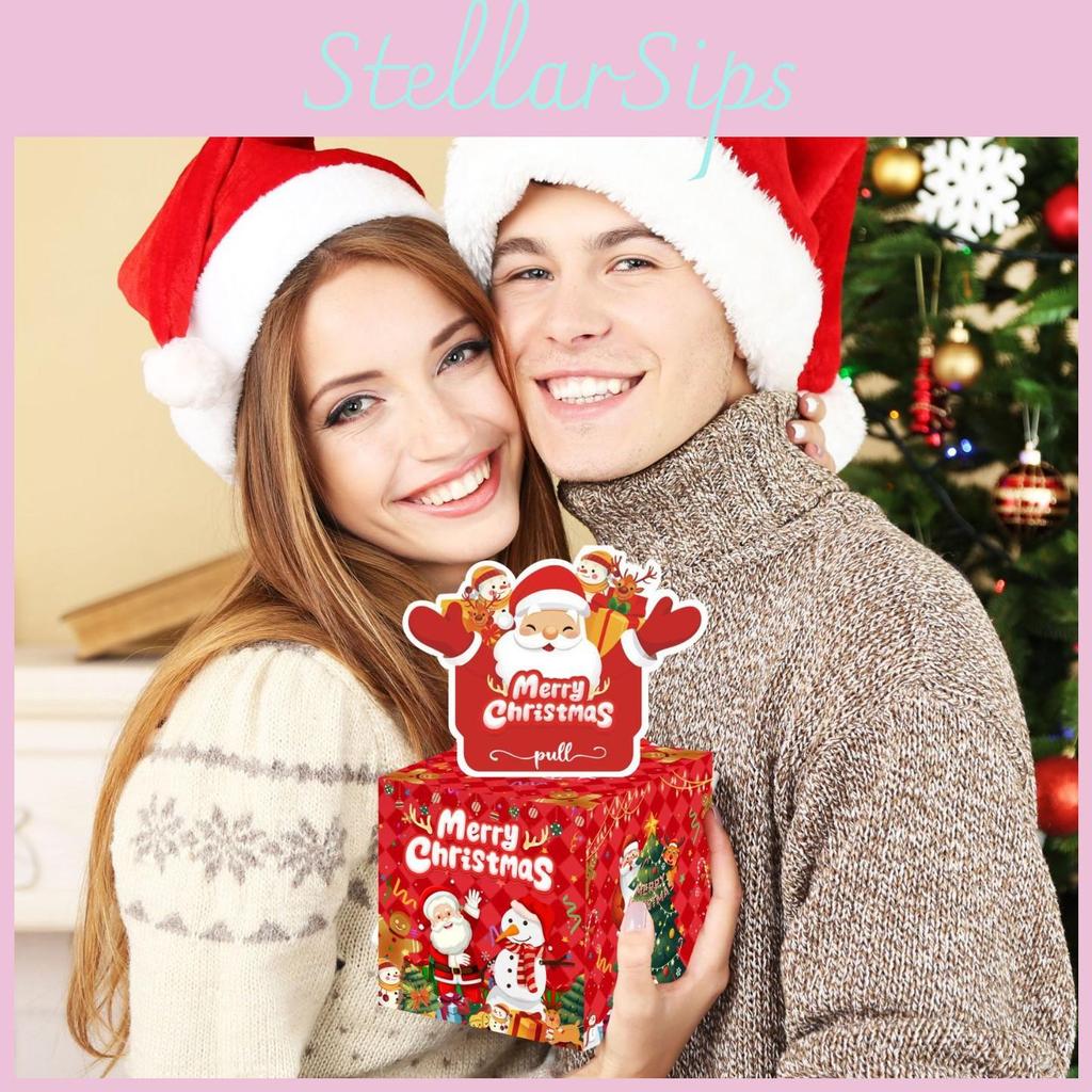 Santa Christmas Money Box With Red Paper Material For Festive Home Decor And Celebrations