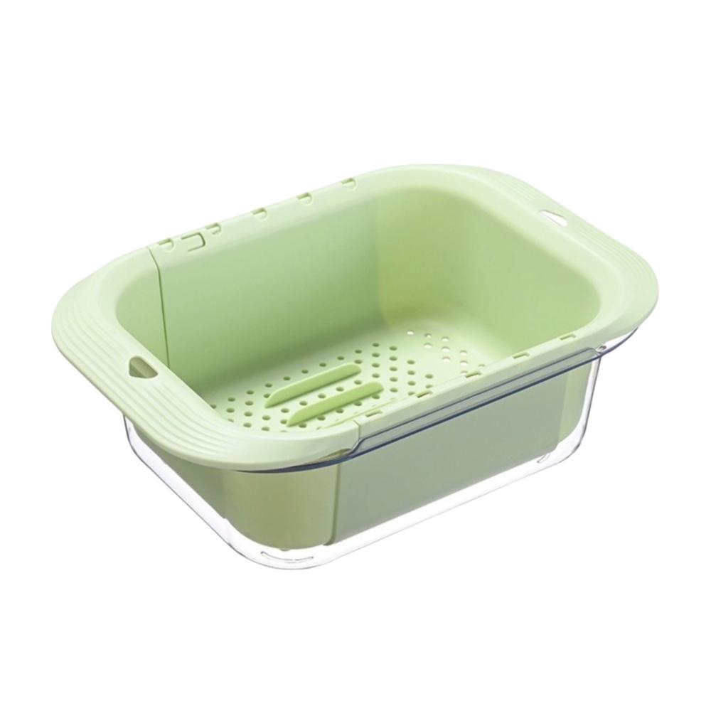 Retractable Fruits Cleaning Basket Large Capacity Vegetable Washing Basin  Vegetable Washing