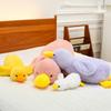 Cartoon Pink Puffed White Duck Plush Toy With Soft Pp Cotton For Kids Bedroom Decor