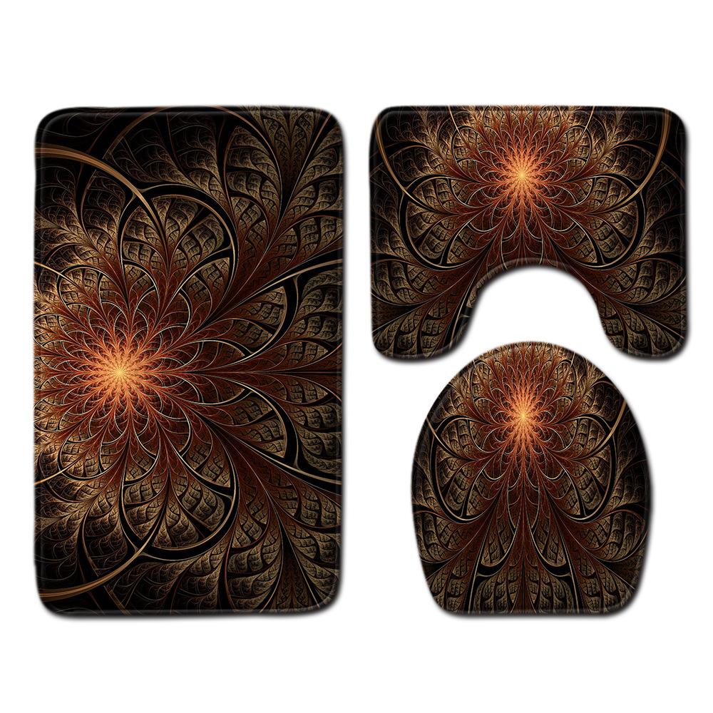 

Крутой узор Коврик для ванной туалетный набор из трех предметов 45cmx75cm