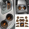 For Dodge Challenger Accessories 2015-2024  Fits Cup Holder Ert Anti-Dust Mats Door Pocket Center Console Liners(Black Trim) - 11 PCS Set