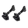 2L 2R Black Closed Zinc Alloy Machine Heads String Tuners Tuning Pegs for Electric Bass