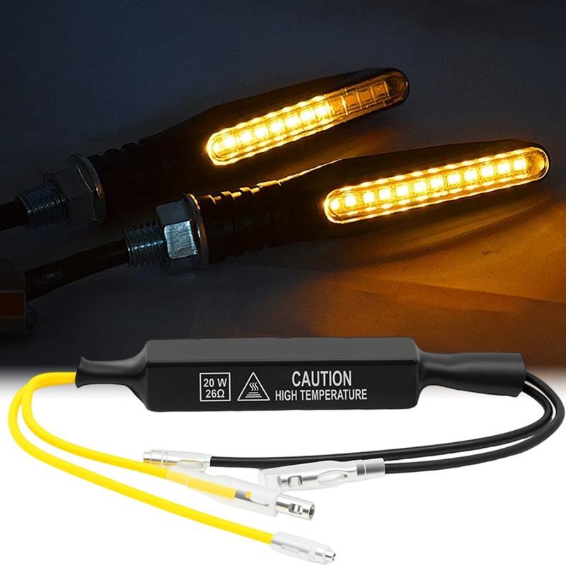 Indicator Load Resistor 12V 20W Solve Blinker Error 26 Ohm LED Turn Signal Lights Fault Decoder Motorcycle Flasher Accessories