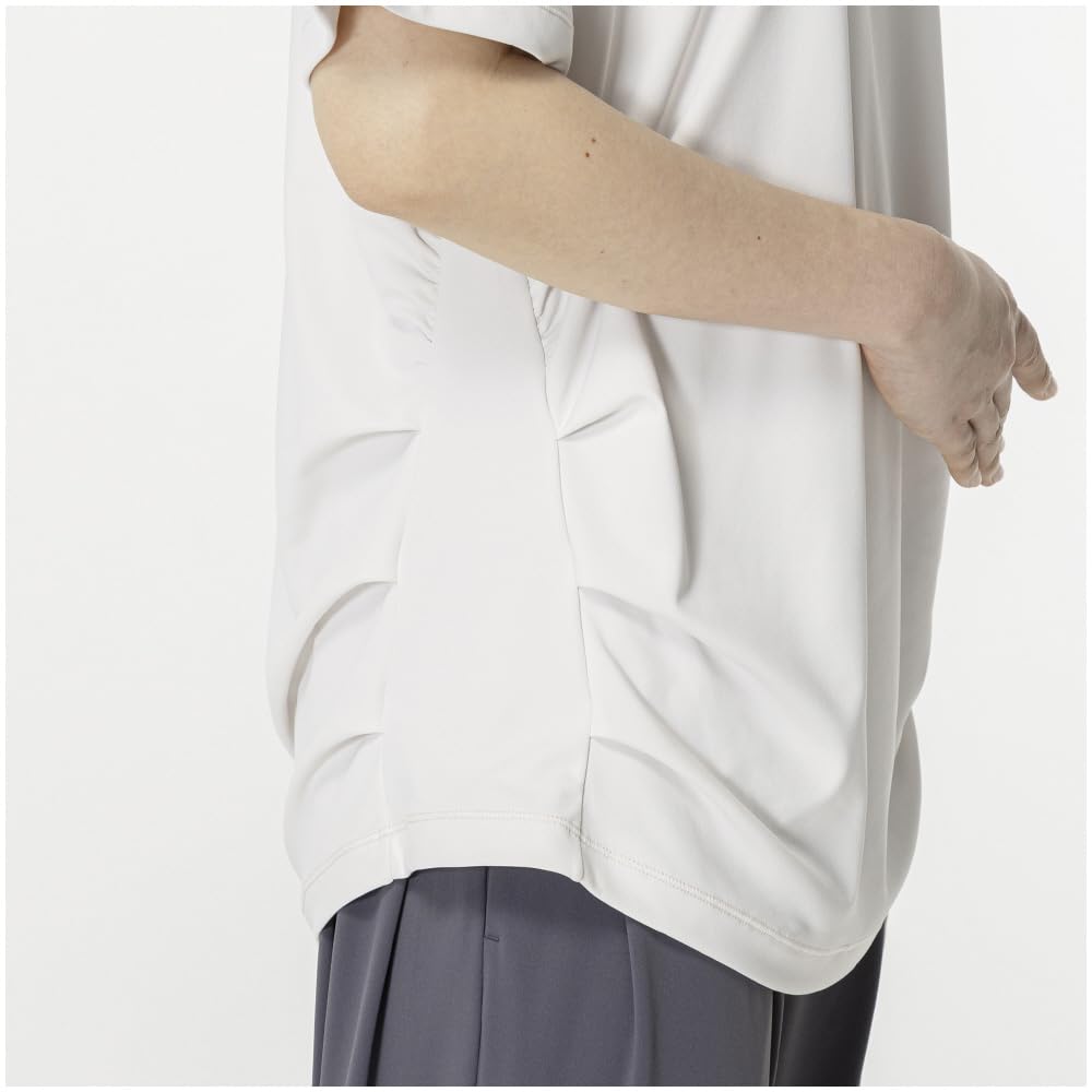 Mizuno Stretch Smooth Training Short UV White 32MAB870 Women's T-Shirt, Sleeve, Protection, Sand,