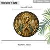 2D Flat ReligiousStained Glass Suncatcher, 6.3/7.87 Inch Religious Madonna Suncatcher, Pray Christmas Stained Glass Window Hanging Ornament