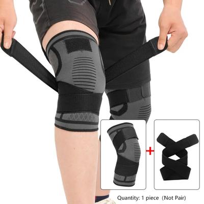 1 Piece Knee Pad Nylon Sport Knee Brace for Running Fitness Weightlifting Cycling Basketball Outdoor Joint Support