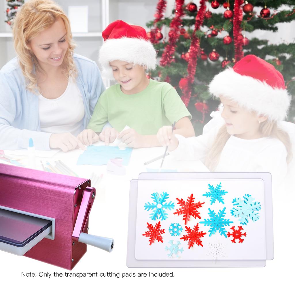 2pcs Transparent Cutting Pad Accessory PC Material Plate 3mm Thickness Replacement Pad for Die Cutting & Embossing