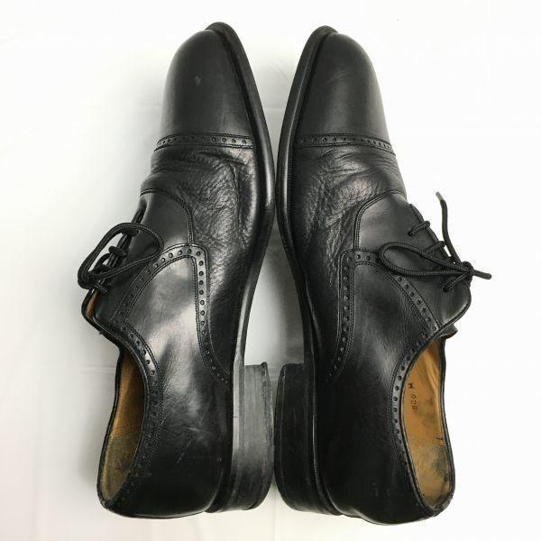 80s90s? Vintage Mezlan Size 10W (28.0cm) Made In Spain Cap Toe Business Shoes Black Men's(USED)