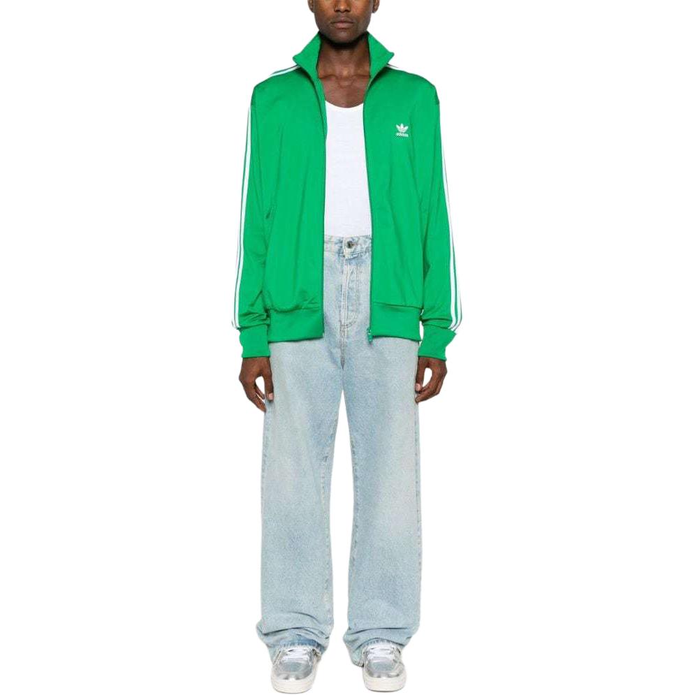 adidas Originals Adicolor Classics Firebird Trainingsjack Met Gestreept Logo Print Heren Tops Groen IU0762