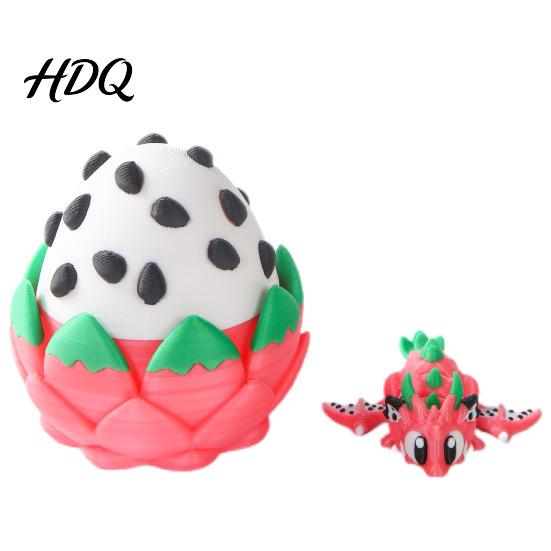 Tabletop Stress Relief Toy Flexible Sports Ball Dragon And Egg Articulated Fidget Toy 3D Easter Gift Bag Filler Printed Egg with Winged Inside Desk