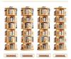 Solid Wood Rotating Bookshelf: Children's Picture Book and Toy Storage Rack