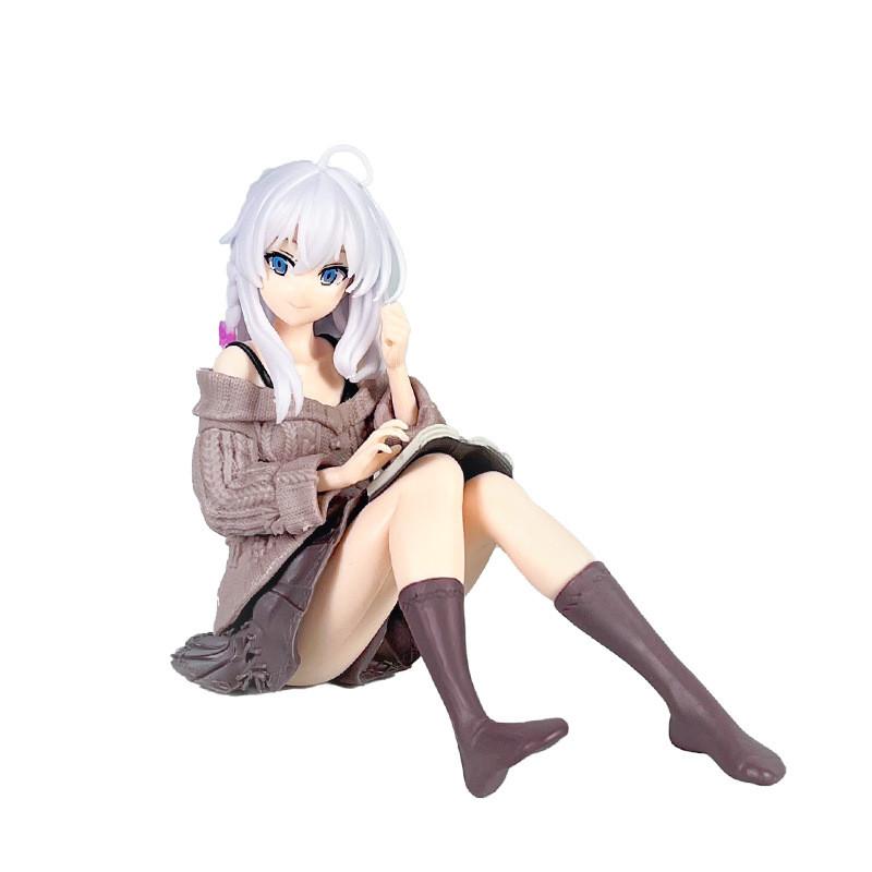 Reading Elaina Posture Anime Character Desktop Decoration For Room Decoration
