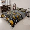 3-teiliges Cartoon-Spielzeug-Bagger-Aufdruck-Daunendeckenbezug-Set, Mehrgrößen-Schlafzimmer-Bettwäsche-Dekoration, Maschinenwaschbar