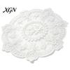 Elegant Lace Doily for Tea Party Retro Round Doily, Embroidered Floral Coaster, 13 Inch Table Decor Sheer Placemat Wedding, Vintage Style