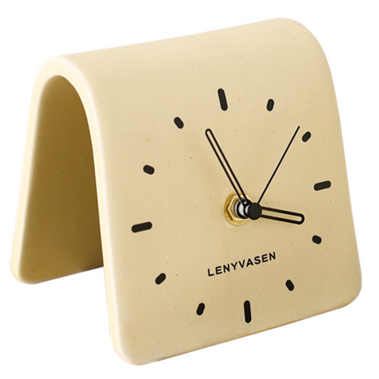 

Настольные керамические часы милые минималистичные часы для кабинета для прочной комнаты