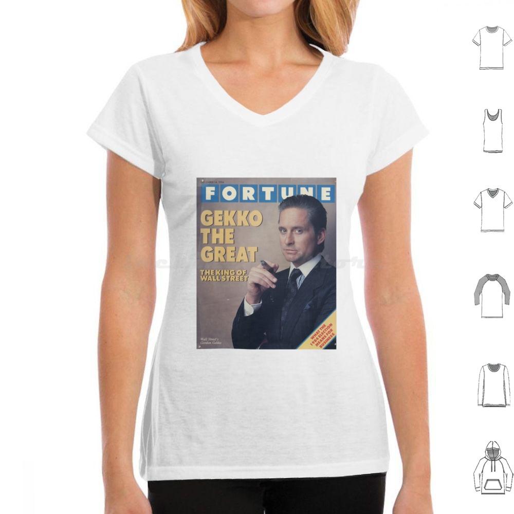 Gordon Gekko Fortune Magazine T Shirt Big Size 100 Cotton Gordon Gekko Gekko Fortune Wall Street Michael Douglas Finance