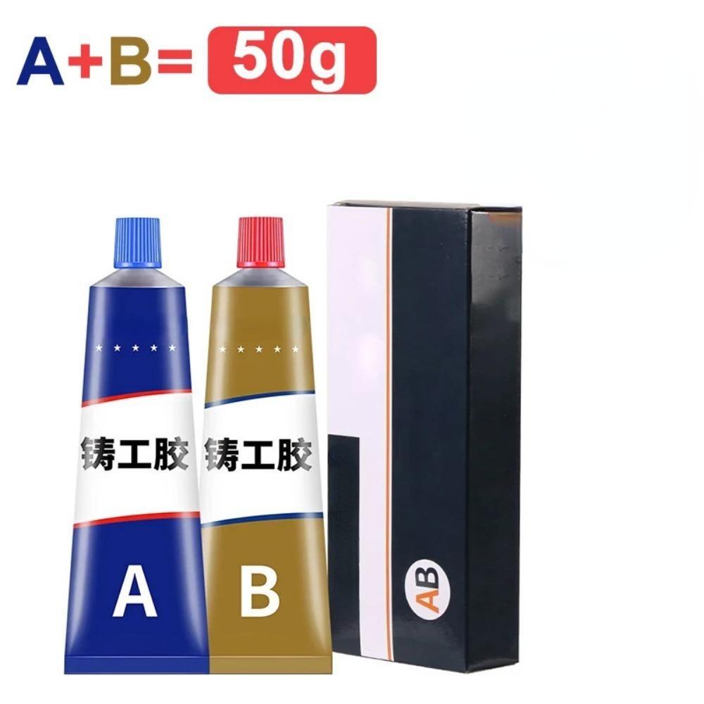 

Многофункциональный клей для ремонта металла Чугун Высокопрочный суперклей Высокотемпературный клей для холодной сварки AB Инструмент для ремонта клея 50g 1pc