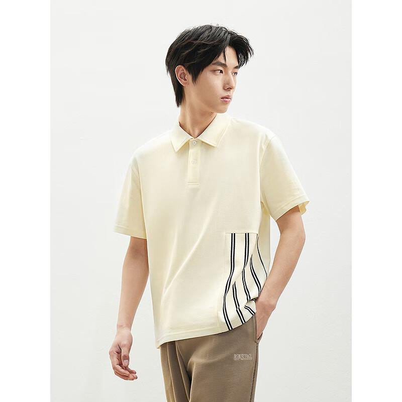 GXG Men's Color-Blocked Short Sleeve Polo Shirt