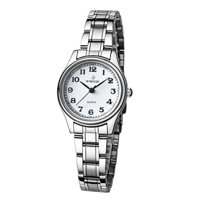 Genuine Brand Retro Women's Love Watch with Large Number Steel Band