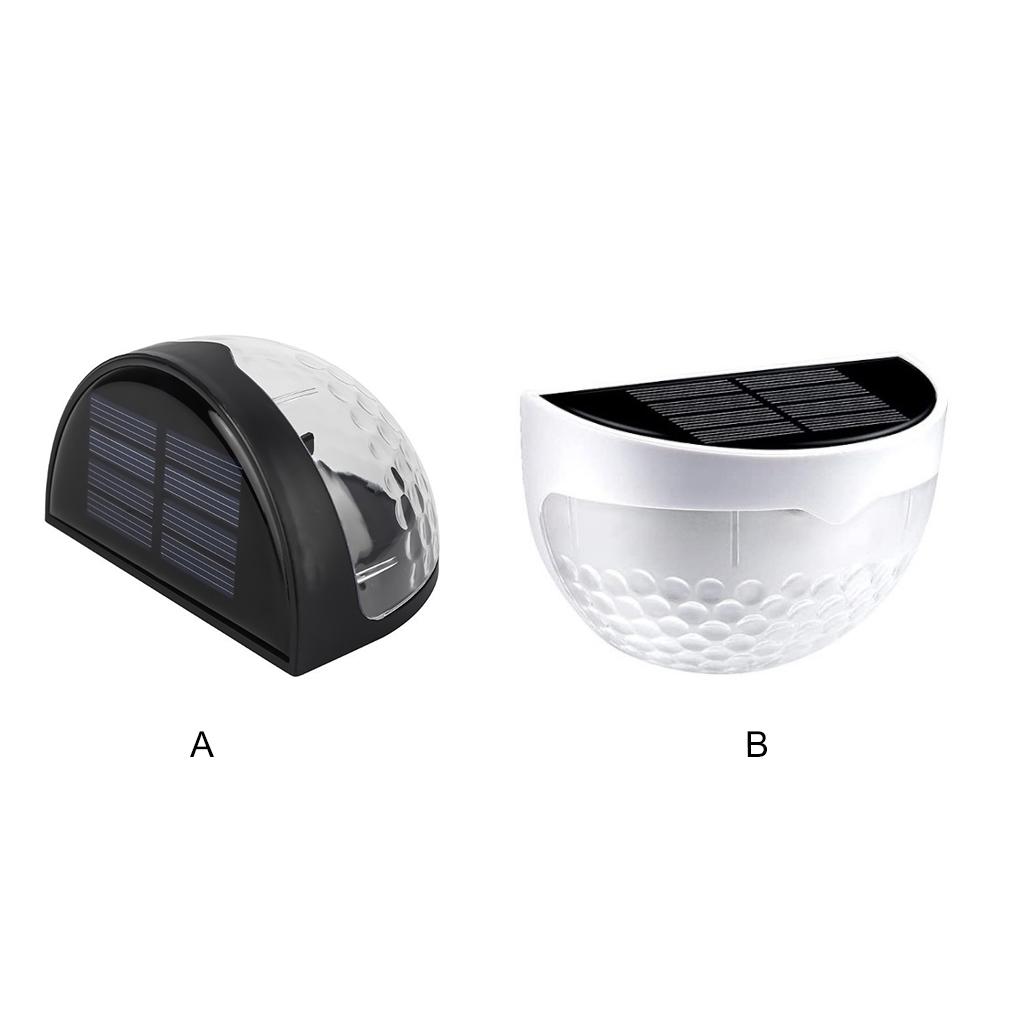 Fence Lights Solar Powered LED Light Wall-mounted Sensor Lamp Auto ON/OFF Outdoor Courtyard Railing Yard Stairway
