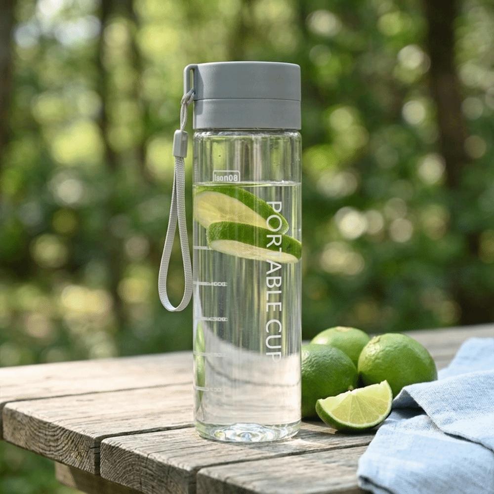 Wide Mouth Opening Sports Water Bottle Lightweight Resin Portable Water Bottle Beverage Prep