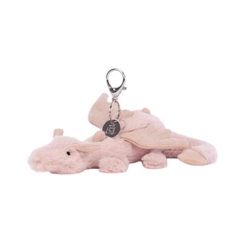 JELLYCAT Mythical Animals Rose Dragon Bag Charm Doll Plush Pendant 5cm Height