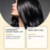 Natural Black Hair Root Touch-Up Stick - Long-Lasting, Portable Grey Hair Cover Up with Natural Ingredients, Easy Application, and Fluffy Styling for