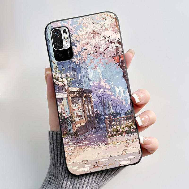 Casing For Redmi Note 10 JE 10T JE Phone Case Luxury Dragon Cute Cool Boys Girls Shockproof Black Matte Soft Silicone Back Cover
