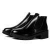 Autumn and Winter New Martin Boots Thick Heel Short Boots Black Cotton Bare Boots