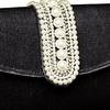 [Cuco] Pearl-trimmed velour mini shoulder bag