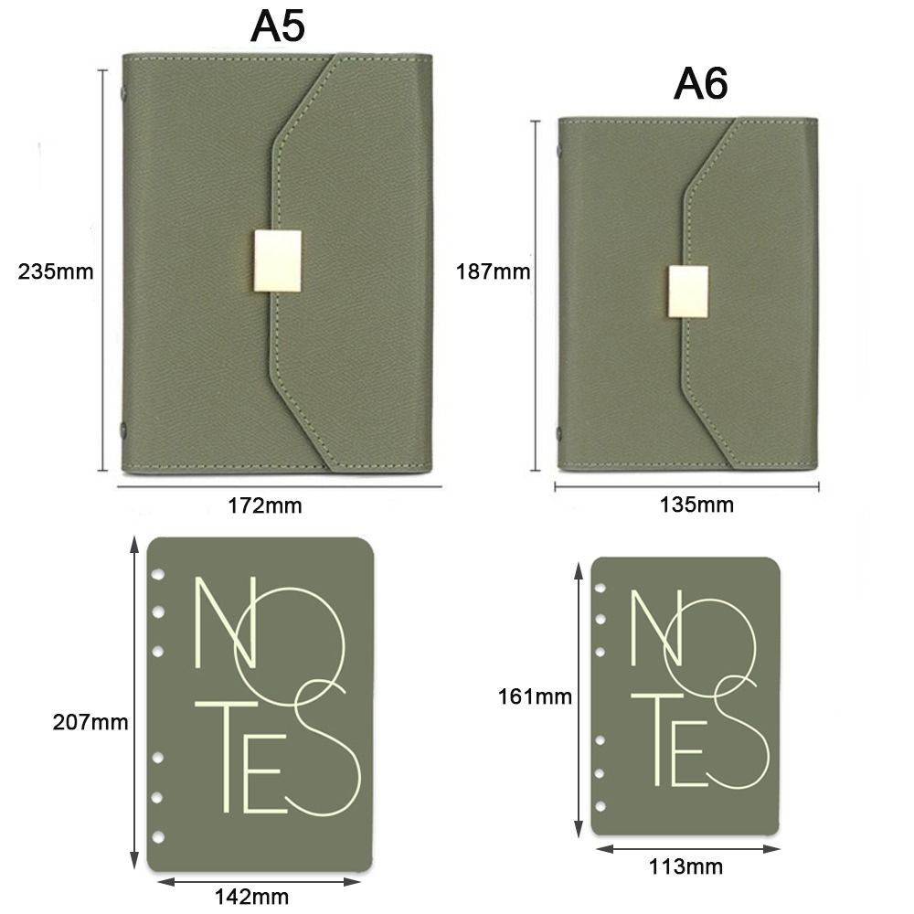 A6/A5 Binder Notebook Leather Cover Travel Journal Notebook Vintage Refillable Notebook