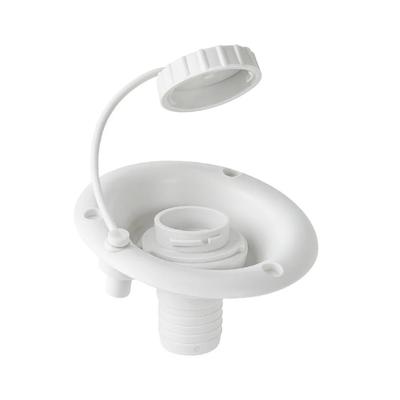 RV Gravity Water Inlet For Fresh Tank PP Material With Vent Hole Water Inlet For 30-35mm Hose Connector With Protective Cover