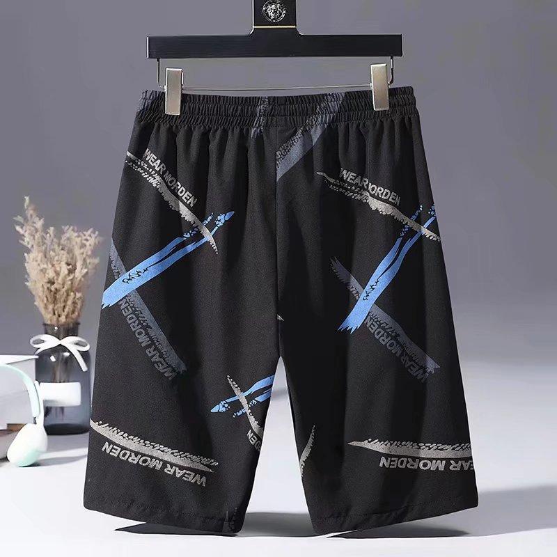 Pantaloni scurți sport cu imprimeu cu litere pentru bărbați Pantaloni scurți de sport vintage, respirabili, îmbrăcăminte pentru bărbați Pantaloni de sport casual Pantaloni scurți pentru bărbați