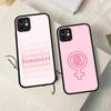 Feminist Feminism Aesthetics Girl Phone Case For iPhone 13 12 X XS MAX Pro Max 16 15 11 14 Pro Max Shockproof Matte Cover