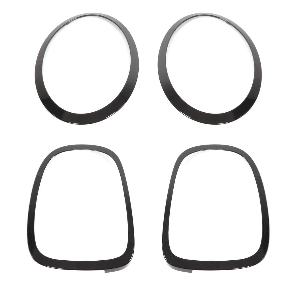 Blank Svart Frontlykt Baklykt Omramming Deksel Lister for F55 F56 F57 One Cooper S JCW 2014+