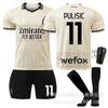 2324AC Milan Four-passenger Football Uniform No. 9 Giroud 10 Leo 11 Ibrahimovic 22 Kaka Jersey Set