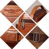 New Men's Leather Messenger Bag Mini Shoulder Bag 8-inch Trendy Men's Bag Retro First Layer Cowhide Handbag