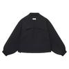 Li Ning Solid Color Spliced Logo Loose Casual Jacket Women Jacket Black AFDS210-2
