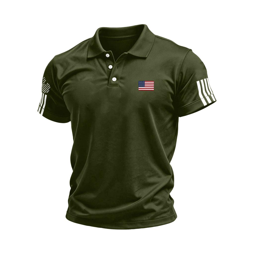 Men's Summer Print Short Sleeve Lapel Shirt Men's Casual Fashion Shirt