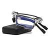 Portable HD Folding Reading Glasses, Anti-Blue Light, Ultralight Eye Protection for Middle-Aged & Elderly, Unisex