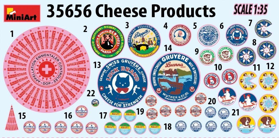 Miniart 1/35 scale Cheese Products Plastic Model MA35656
